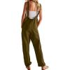 imageWIHOLL Jumpsuits For Women Fashion Jean Overalls 90S With Pocket Moss Stone Xs
