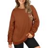 imageWIHOLL Ladies Sweatshirts for Women Crewneck Long Sleeve Shirts Tunic Tops for Leggings S2XL