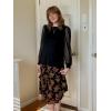 imageWIHOLL Long Sleeve Shirts for Women Tops Tunic Fall Trendy Crew Neck ClothesBlack