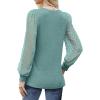 imageWIHOLL Long Sleeve Shirts for Women Tops Tunic Fall Trendy Crew Neck ClothesCadetblue