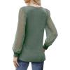 imageWIHOLL Long Sleeve Shirts for Women Tops Tunic Fall Trendy Crew Neck ClothesDeepgreen