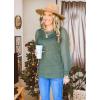 imageWIHOLL Long Sleeve Shirts for Women Tops Tunic Fall Trendy Crew Neck ClothesDeepgreen