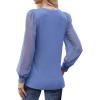 imageWIHOLL Long Sleeve Shirts for Women Tops Tunic Fall Trendy Crew Neck ClothesLight Blue