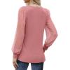 imageWIHOLL Long Sleeve Shirts for Women Tops Tunic Fall Trendy Crew Neck ClothesPink