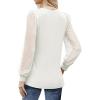imageWIHOLL Long Sleeve Shirts for Women Tops Tunic Fall Trendy Crew Neck ClothesWhite