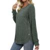 imageWIHOLL Sweaters for Women Long Sleeve Shirts Fall Clothes 2023 Fashion Trendy00green