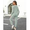 imageWIHOLL Two Piece Outfits for Women Lounge Sets Button Down Sweatshirt Sweatpants Sweatsuits Set with PocketsLong Sleeve 2 Sage Green