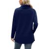 imageWIHOLL Womens Long Sleeve Tops Turtleneck Sweatshirt Fall Fashion 2024 Air Essentials Tunic TopsNavy Blue