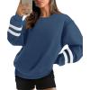 imageWIHOLL Womens Oversized Sweatshirts Long Sleeve Tops Fall Winter Clothes Crewneck Cozy Outfits Pullover 2024 FashionNavy