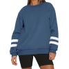 imageWIHOLL Womens Oversized Sweatshirts Long Sleeve Tops Fall Winter Clothes Crewneck Cozy Outfits Pullover 2024 FashionNavy
