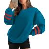 imageWIHOLL Womens Oversized Sweatshirts Long Sleeve Tops Fall Winter Clothes Crewneck Cozy Outfits Pullover 2024 FashionVintage Blue