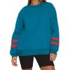 imageWIHOLL Womens Oversized Sweatshirts Long Sleeve Tops Fall Winter Clothes Crewneck Cozy Outfits Pullover 2024 FashionVintage Blue