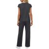 imageWIHOLL 2 Piece Sets for Women Casual Summer Travel Vacation Outfits Cap Sleeve Lounge SetDark Grey