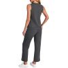 imageWIHOLL Two Piece Set for Women Summer Outfits Vacation Trendy Lounge Sets V Neck Matching SetsDeep Grey