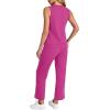 imageWIHOLL Two Piece Set for Women Summer Outfits Vacation Trendy Lounge Sets V Neck Matching SetsHotpink