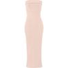 imageWIHOLL Womens Summer Dresses 2025 Fall Bodycon Maxi Tube Dress Strapless Side Slit Vacation OutfitsB Beige