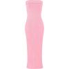 imageWIHOLL Womens Summer Dresses 2025 Fall Bodycon Maxi Tube Dress Strapless Side Slit Vacation OutfitsB Pink