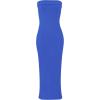 imageWIHOLL Womens Summer Dresses 2025 Fall Bodycon Maxi Tube Dress Strapless Side Slit Vacation OutfitsB Royal Blue