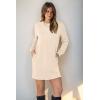 imageWIHOLL Dresses for Women Long Sleeve Casual Loose Fit Fall Fashion Crewneck Mini Dress with PocketsA  Apricot