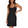 imageWIHOLL Womens Summer Sleeveless ALine Mini Dress 2025 Sexy Backless Spaghetti Strap Party Club Bodycon DressesAblack