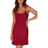 imageWIHOLL Womens Summer Sleeveless ALine Mini Dress 2025 Sexy Backless Spaghetti Strap Party Club Bodycon DressesAred
