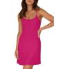 imageWIHOLL Womens Summer Sleeveless ALine Mini Dress 2025 Sexy Backless Spaghetti Strap Party Club Bodycon DressesArose Pink