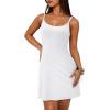 imageWIHOLL Womens Summer Sleeveless ALine Mini Dress 2025 Sexy Backless Spaghetti Strap Party Club Bodycon DressesBwhite