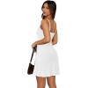 imageWIHOLL Womens Summer Sleeveless ALine Mini Dress 2025 Sexy Backless Spaghetti Strap Party Club Bodycon DressesBwhite