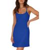 imageWIHOLL Womens Summer Sleeveless ALine Mini Dress 2025 Sexy Backless Spaghetti Strap Party Club Bodycon DressesCblue