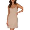imageWIHOLL Womens Summer Sleeveless ALine Mini Dress 2025 Sexy Backless Spaghetti Strap Party Club Bodycon DressesDapricot