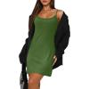 imageWIHOLL Womens Summer Sleeveless ALine Mini Dress 2025 Sexy Backless Spaghetti Strap Party Club Bodycon DressesDgreen
