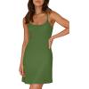imageWIHOLL Womens Summer Sleeveless ALine Mini Dress 2025 Sexy Backless Spaghetti Strap Party Club Bodycon DressesDgreen