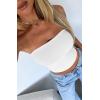imageWIHOLL 3 Pack Tube Tops for Women Slim Fit Crop Tops Going Out Strapless Tank Tops Bandeau Summer Outfits 2025 Y2K Clothes2 Pack BlackWhite