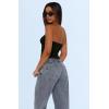 imageWIHOLL 3 Pack Tube Tops for Women Slim Fit Crop Tops Going Out Strapless Tank Tops Bandeau Summer Outfits 2025 Y2K Clothes2 Pack BlackWhite