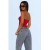 imageWIHOLL 3 Pack Tube Tops for Women Slim Fit Crop Tops Going Out Strapless Tank Tops Bandeau Summer Outfits 2025 Y2K Clothes3 Pack BlackWhiteRed