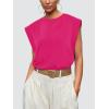 imageWIHOLL Cap Sleeve Tops for Women Summer Top Basic Tee Shirts Casual Tank Loose Fit 2025 FashionC  Pink