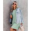 imageWIHOLL Night Gowns for Women Short Sleeve Casual Sleep Shirt Loungerwaer Pullover Tshirts DressesGreen