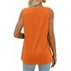 imageWIHOLL Summer Womens Tank Tops Loose Fit Pleated 2025 V Neck Sleeveless Tops CasualS3XLLight Orange
