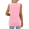 imageWIHOLL Summer Womens Tank Tops Loose Fit Pleated 2025 V Neck Sleeveless Tops CasualS3XLLight Pink