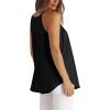 imageWIHOLL Womens Pleated Tank Tops Spaghetti Strap Camisole Halter Tops Curved Hem Fashion 2025Cblack