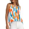 imageWIHOLL Womens Pleated Tank Tops Spaghetti Strap Camisole Halter Tops Curved Hem Fashion 2025Ecolorful