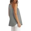 imageWIHOLL Womens Pleated Tank Tops Spaghetti Strap Camisole Halter Tops Curved Hem Fashion 2025Ggrey
