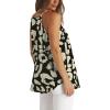 imageWIHOLL Womens Pleated Tank Tops Spaghetti Strap Camisole Halter Tops Curved Hem Fashion 2025Hblack Leopard