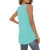 imageWIHOLL Tank Tops for Women Loose Fit Summer Tops V Neck Sleeveless Tanks Trendy2light Green
