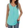 imageWIHOLL Tank Tops for Women Loose Fit Summer Tops V Neck Sleeveless Tanks Trendy2light Green