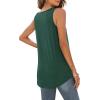 imageWIHOLL Tank Tops for Women Loose Fit Summer Tops V Neck Sleeveless Tanks Trendy3green