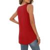imageWIHOLL Tank Tops for Women Loose Fit Summer Tops V Neck Sleeveless Tanks Trendy3red