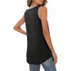 imageWIHOLL Tank Tops for Women Loose Fit Summer Tops V Neck Sleeveless Tanks Trendy4black