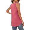 imageWIHOLL Tank Tops for Women Loose Fit Summer Tops V Neck Sleeveless Tanks Trendy5pink