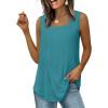 imageWIHOLL Tank Tops for Women Summer Outfits 2025 Square Neck Casual Shirts Blouses2cadetblue